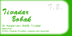 tivadar bobak business card