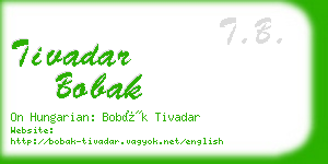 tivadar bobak business card